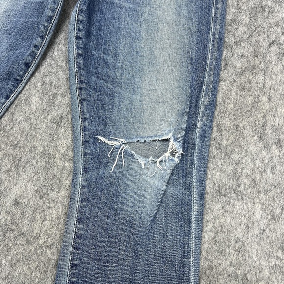 Citizens Of Humanity Emerson Jeans Womens 27 Blue Slim Boyfriend Distressed Prep - Picture 4 of 16